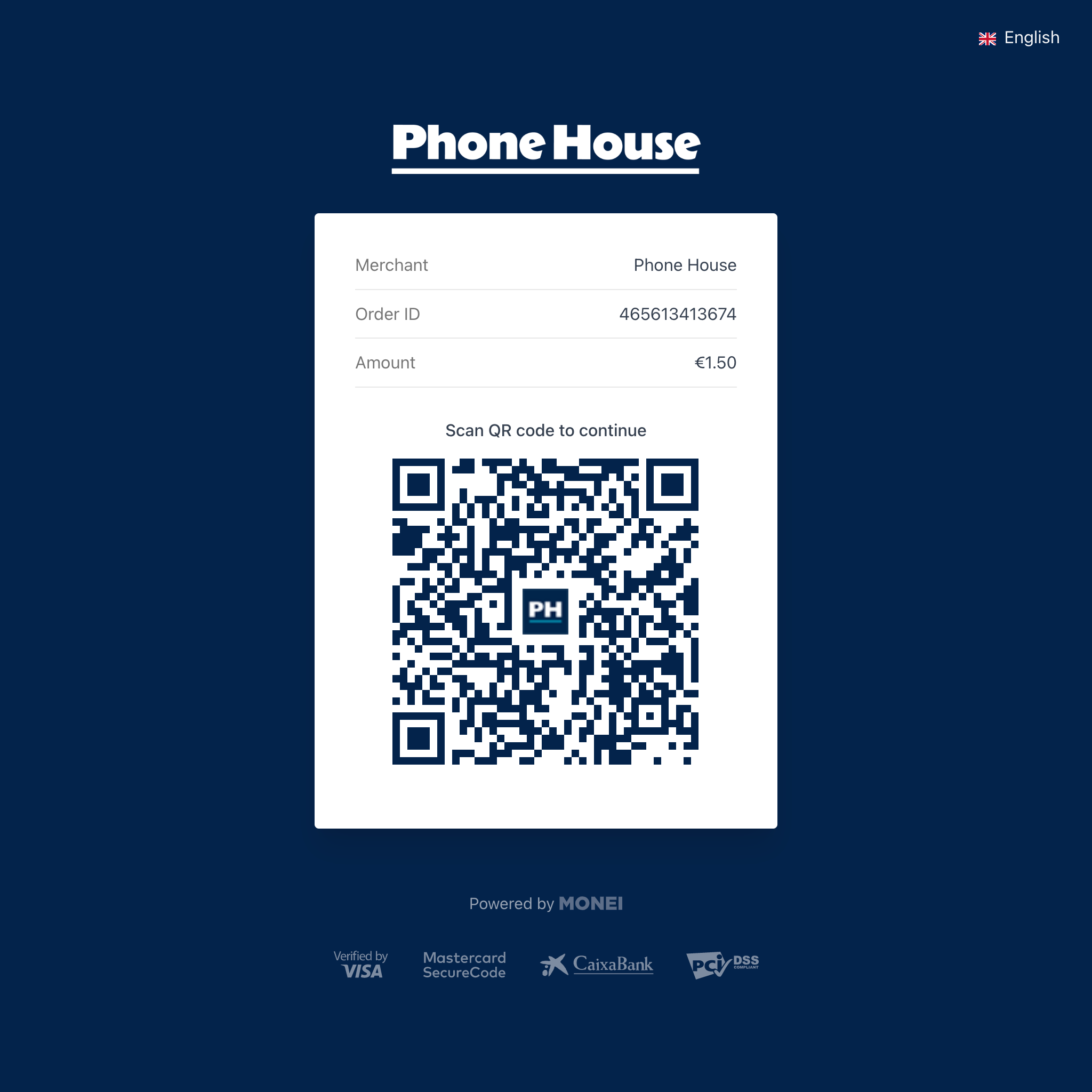Hosted Payment Page QR