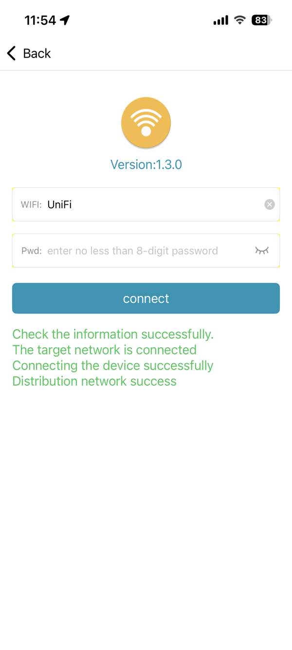 MFAPLink iOS success message confirmation
